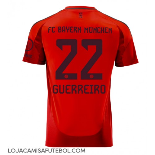 Camisa de Futebol Bayern Munich Raphael Guerreiro #22 Equipamento Principal 2024-25 Manga Curta